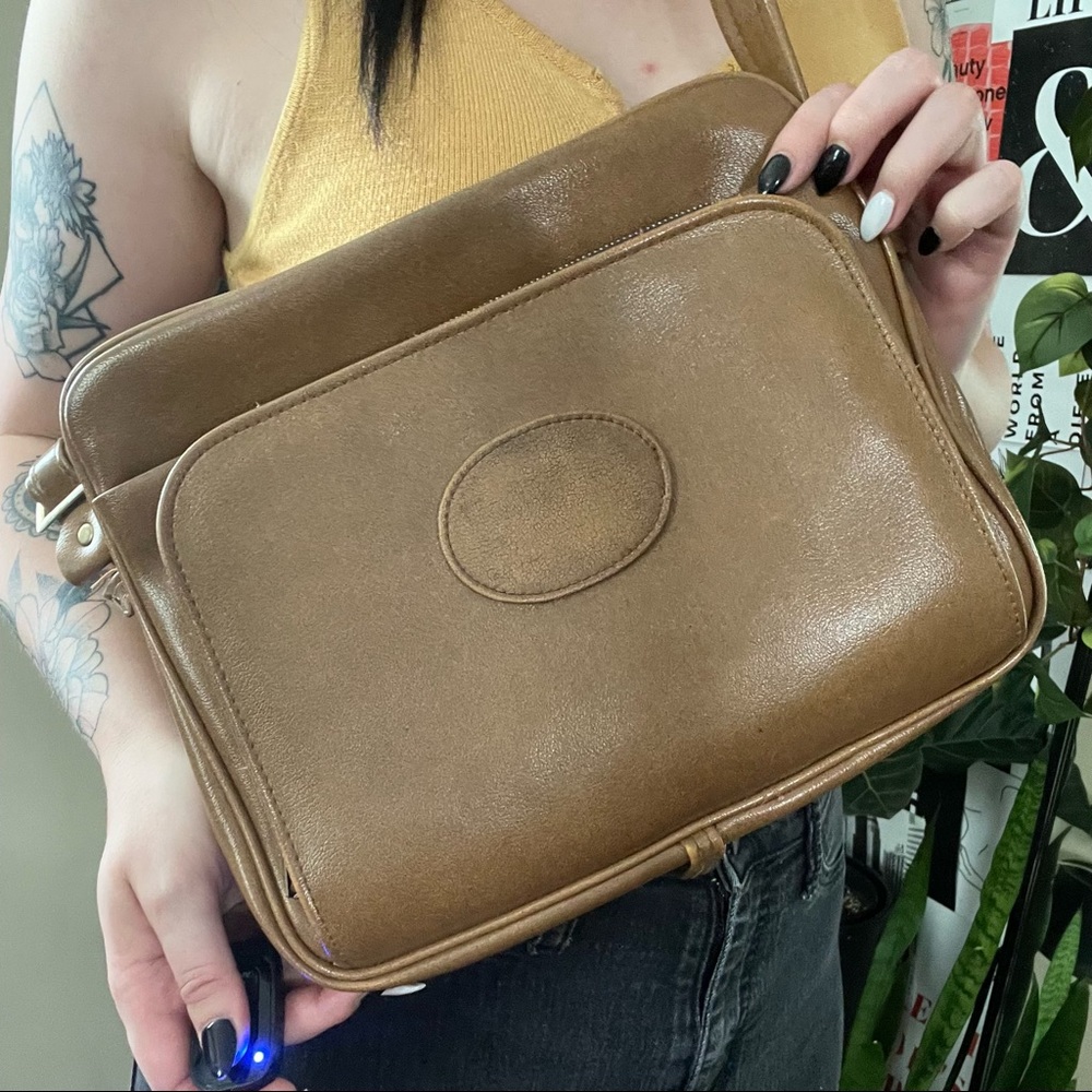 Vintage Faux Leather Crossbody